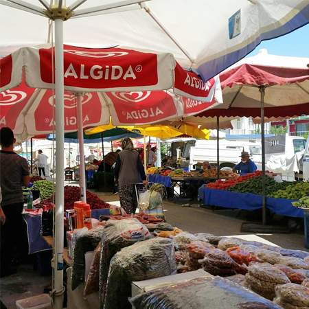 Турецкий базар и рынки в Белеке